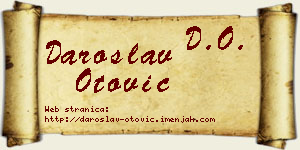Daroslav Otović vizit kartica